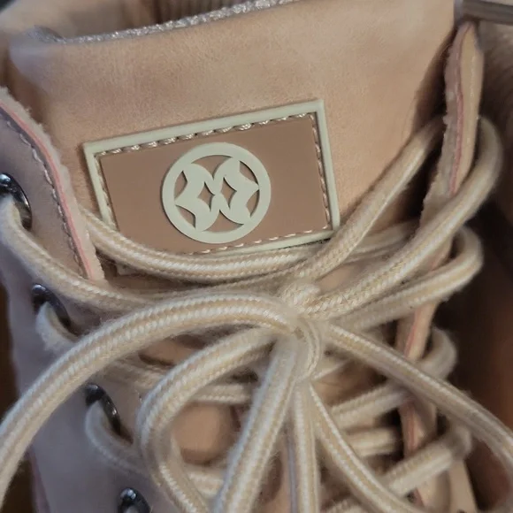Pink Suede 11.5 Or 42 Outdoors Lace-Up Ankle Boots - Picture 4 of 12